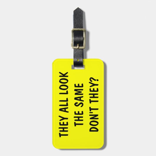 Gepäckanhänger für Gepäckstücke und Koffer (Vorderseite vertikal)