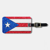 Gepäckanhänger für Glitzer Puerto Rico (Vorderseite horizontal)