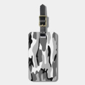 Gepäckanhänger für Grau und Schwarz (Vorderseite vertikal)