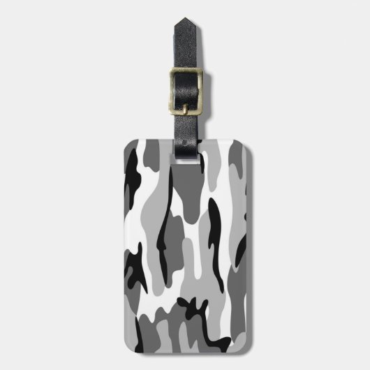 Gepäckanhänger für Grau und Schwarz (Vorderseite vertikal)