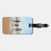 Gepäckanhänger für Ihr Foto mit Ihren Fotos (Rückseite horizontal)