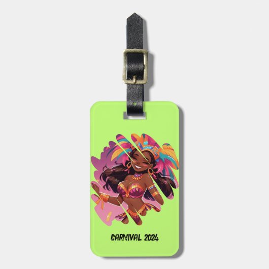 Gepäckanhänger für Karibik (Vorderseite vertikal)