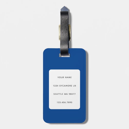 Gepäckanhänger für Katzen (Rückseite vertikal)