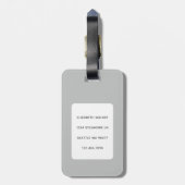 Gepäckanhänger für Katzen (Rückseite vertikal)