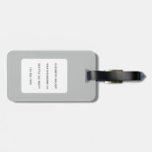 Gepäckanhänger für Katzen (Rückseite horizontal)