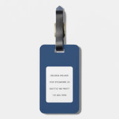 Gepäckanhänger für Katzen (Rückseite vertikal)