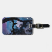 Gepäckanhänger für Katzen und Mond (Vorderseite horizontal)