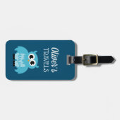 Gepäckanhänger für Kinder mit niedlichem Cartoon (Vorderseite horizontal)