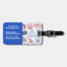 Gepäckanhänger für kundenspezifische Briefmarke