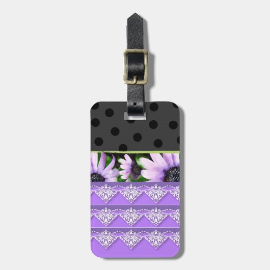 Gepäckanhänger für Lavendel und Spitzen (Vorderseite vertikal)