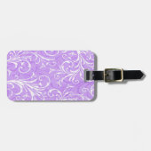 Gepäckanhänger für Lila Zierelemente (Vorderseite horizontal)