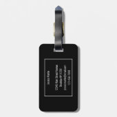 Gepäckanhänger für moderne Fotos (Rückseite vertikal)