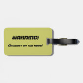 Gepäckanhänger für Organisten (Rückseite horizontal)