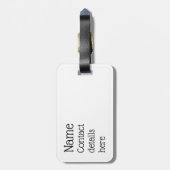 Gepäckanhänger für Rugby (Rückseite vertikal)