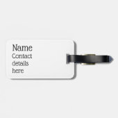 Gepäckanhänger für Rugby (Rückseite horizontal)