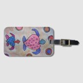 Gepäckanhänger für Schildkröten und Kreise (Vorderseite (Horizontal))