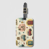 Gepäckanhänger für Vintage (Vorderseite Vertikal)