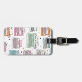 Gepäckanhänger für Vintage Schreibmaschinen (Vorderseite horizontal)