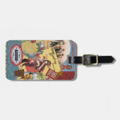 Gepäckanhänger für Vintage Western (Vorderseite horizontal)