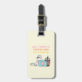 Gepäckanhänger für warme gelbe Katze und Kamera (Vorderseite vertikal)