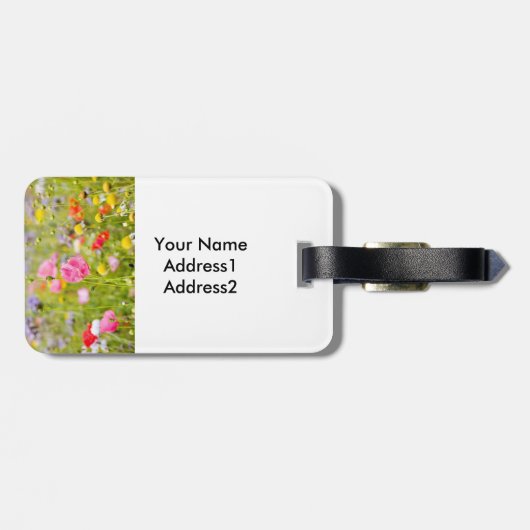 Gepäckanhänger für wild lebende Blume (Rückseite horizontal)