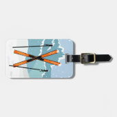 Gepäckanhänger für Winterski (Vorderseite horizontal)