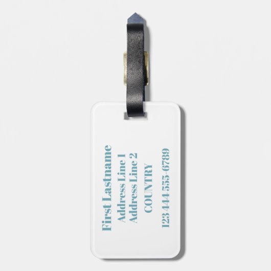 Gepäckanhänger für Winterski (Rückseite vertikal)