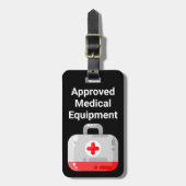 Gepäckanhänger für zugelassene medizinische Geräte (Vorderseite vertikal)