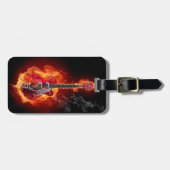 Gepäckanhänger, Gitarre, Rock-and-Roll, Hölle Gepäckanhänger (Vorderseite horizontal)