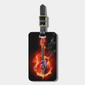 Gepäckanhänger, Gitarre, Rock-and-Roll, Hölle Gepäckanhänger (Vorderseite vertikal)