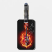 Gepäckanhänger, Gitarre, Rock-and-Roll, Hölle Gepäckanhänger (Rückseite vertikal)