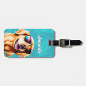 Gepäckanhänger Golden Retriever (Vorderseite horizontal)