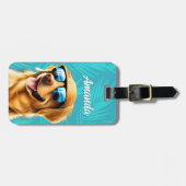 Gepäckanhänger Golden Retriever (Vorderseite horizontal)