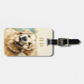 Gepäckanhänger Golden Retriever (Vorderseite horizontal)