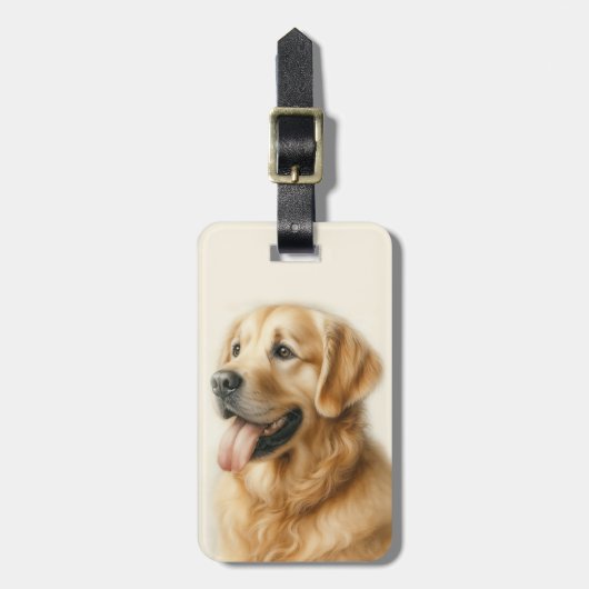 Gepäckanhänger Golden Retriever (Vorderseite vertikal)