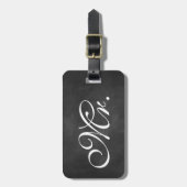 Gepäckanhänger Herr-Chalkboard (Vorderseite vertikal)