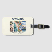 Gepäckanhänger - Hochglanz & Brillenblau (Vorderseite (Horizontal))