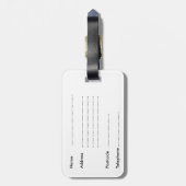 Gepäckanhänger. Hölzerne Straße des Bluebell Gepäckanhänger (Rückseite vertikal)