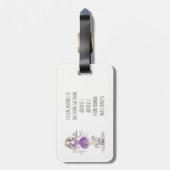 Gepäckanhänger-Illustrations-Mode-Mädchen und Gepäckanhänger (Rückseite vertikal)