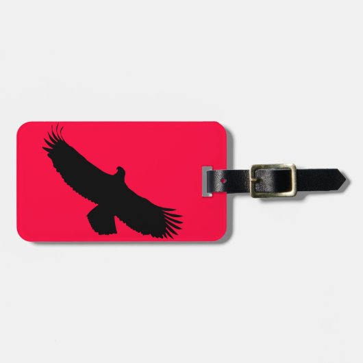 Gepäckanhänger in benutzerdefinierten Farben mit A (Vorderseite horizontal)