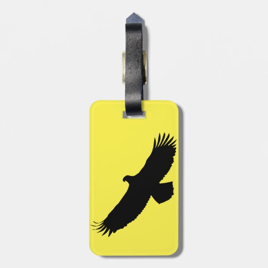 Gepäckanhänger in benutzerdefinierten Farben mit A (Rückseite vertikal)