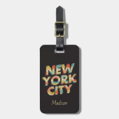 Gepäckanhänger in New York City (Vorderseite vertikal)