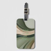 Gepäckanhänger in stilvoller Grafik (Vorderseite Vertikal)