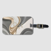 Gepäckanhänger in stilvoller Grafik (Vorderseite (Horizontal))