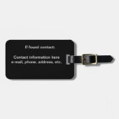 Gepäckanhänger - Katzenaugen beobachten (Vorderseite horizontal)