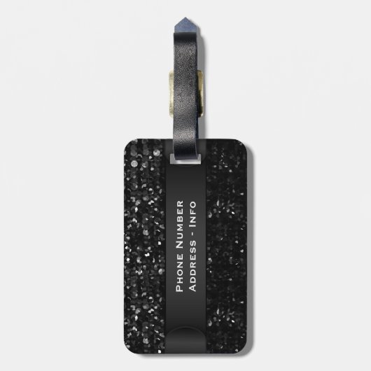 Gepäckanhänger KristallBling Strass (Rückseite vertikal)