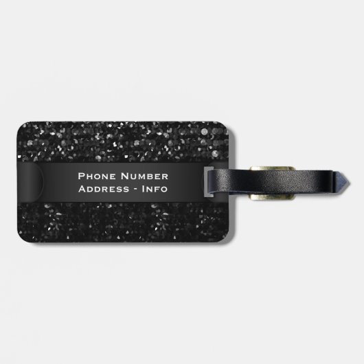 Gepäckanhänger KristallBling Strass (Rückseite horizontal)