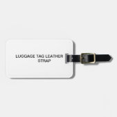 Gepäckanhänger-Lederband Gepäckanhänger (Vorderseite horizontal)