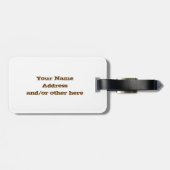 Gepäckanhänger Longhorns Texas (Rückseite horizontal)