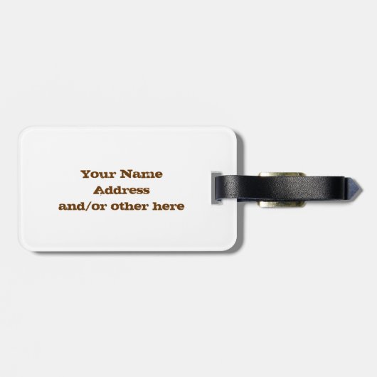 Gepäckanhänger Longhorns Texas (Rückseite horizontal)